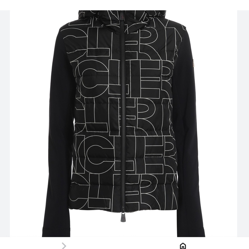 Moncler Grenoble Dixence Monogram Padded down Cardigan jacket Hooded size L